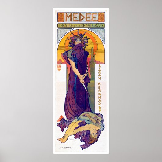 Medea (Medee), Alphonse Mucha Poster (Voorkant)