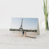 Medeaankondiging huwelijkshuwelijk en feestdag feestdagen kaart (Achterkant)