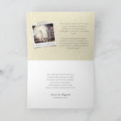 Medeaankondiging huwelijkshuwelijk en feestdag feestdagen kaart (Binnen)