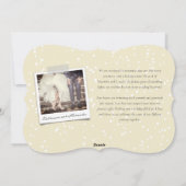 Medeaankondiging huwelijkshuwelijk en feestdag feestdagenkaart (Achterkant)