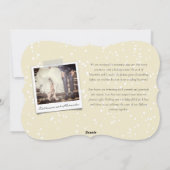 Medeaankondiging huwelijkshuwelijk en feestdag feestdagenkaart (Achterkant)