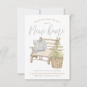 Medeaankondiging van Cozy House Moving Kaart (Voorkant)