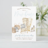 Medeaankondiging van Cozy House Moving Kaart (Staand voorkant)