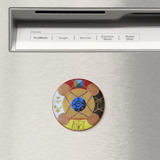 MEDECINE WHEEL, MAYAN MEDECINE WHEEL MAGNEET (Insitu (Vaatwasser))