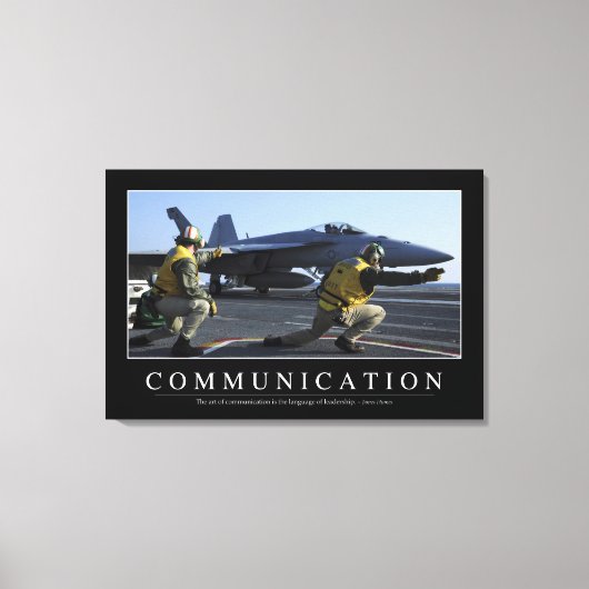 Mededeling: Inspirerend prijsopgave Canvas Afdruk (Voorkant)