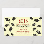 Mededeling over de in de lucht gegooide eindexamen aankondiging (Voorkant / Achterkant)