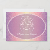 Mededeling over het huwelijk tussen Classy Ganesha Kaart (Achterkant)