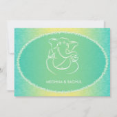 Mededeling over het huwelijk tussen Classy Ganesha Kaart (Achterkant)