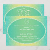 Mededeling over het huwelijk tussen Classy Ganesha Kaart (Voorkant / Achterkant)