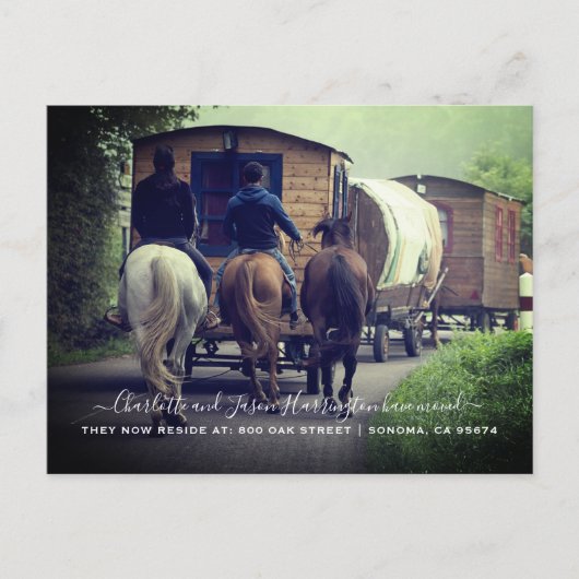 Mededeling van Caravan Moving Aankondigingskaart (Voorkant)