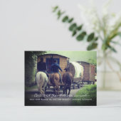 Mededeling van Caravan Moving Aankondigingskaart (Staand voorkant)