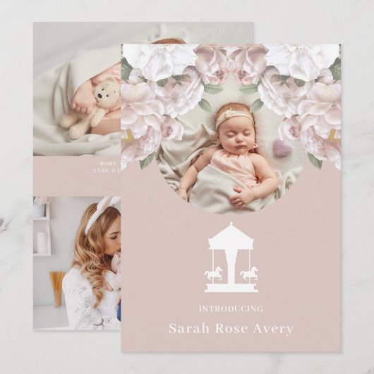 Mededeling van Carousel Birth (Voorkant / Achterkant)