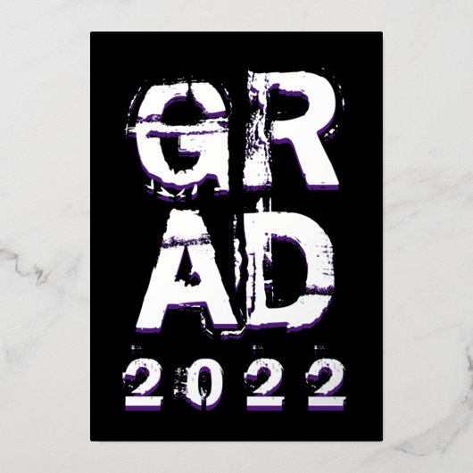 Mededeling van de Folie van de Afstuderen 2022 Feestdagenkaart (Voorkant)