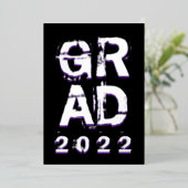 Mededeling van de Folie van de Afstuderen 2022 Feestdagenkaart (Staand Voorkant)
