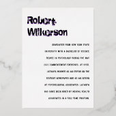 Mededeling van de Folie van de Afstuderen 2022 Folie Feestdagenkaart (Achterkant)