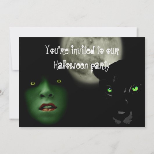 Mededeling van de partij Halloween Kaart (Voorkant)