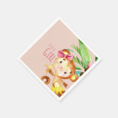 Mededeling van de roze pop-uppop Baby Girl Servet (Hoek)