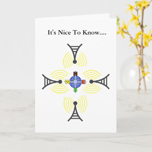 Mededeling van de Wereld van de ham de de Radio & Kaart (Gele Bloem)