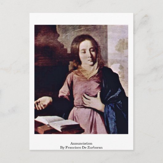 Mededeling van Francisco De Zurbaran Briefkaart (Voorkant)