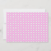 Mededeling van Polka Dot Baby Girl Aankondiging (Achterkant)