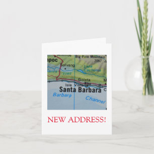 Mededeling van Santa Barbara New Address Aankondiging