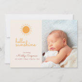 Mededeling van Sunshine Boho - Baby Aankondiging (Voorkant)