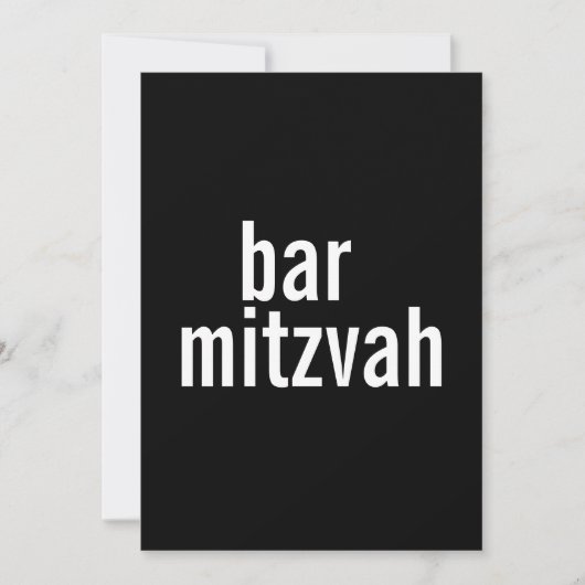 Mededelingen en uitnodigingen van Bar & Bat Mitzva (Voorkant)