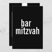 Mededelingen en uitnodigingen van Bar & Bat Mitzva (Voorkant / Achterkant)