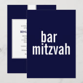 Mededelingen en uitnodigingen van Bar & Bat Mitzva (Voorkant / Achterkant)