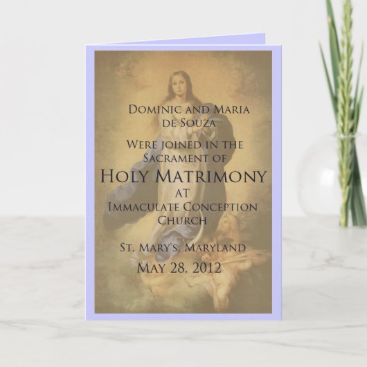 Mededelingen over bruiloften aankondiging (Voorkant)