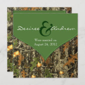 Mededelingen over Camo Post Wedding Kaart (Voorkant / Achterkant)