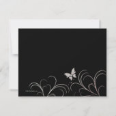 Mededelingen over masquerade-respons RSVP kaartje (Achterkant)