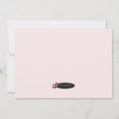 Mededelingen over roze Cherry Blossom en bruine ad Aankondiging (Achterkant)