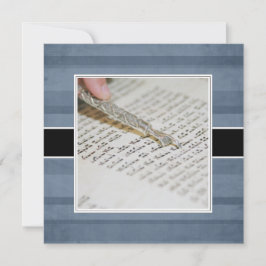 Mededelingen/uitnodigingen van Bar of Bat Mitzvah Kaart
