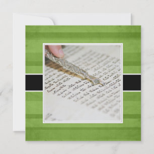 Mededelingen/uitnodigingen van Bar of Bat Mitzvah Kaart