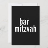 Mededelingen van Bar of bat Mitzvah {zwart} Kaart (Voorkant)
