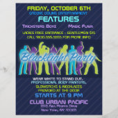 Mededelingen van Blacklight-flyer-uitnodiging Flyer (Voorkant)