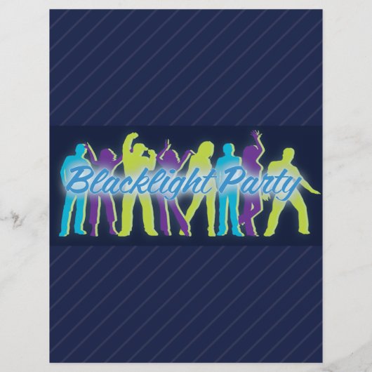 Mededelingen van Blacklight-flyer-uitnodiging Flyer (Achterkant)