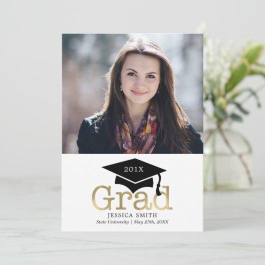 Mededelingen van de Afmetingen van de zwarte en go Aankondiging (Staand voorkant)