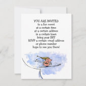 Mededelingen van de Ski Jump Pig Holiday Party Kaart (Voorkant)