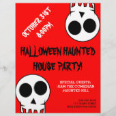 Mededelingenbrochure van Halloween Haunted House Flyer (Voorkant)