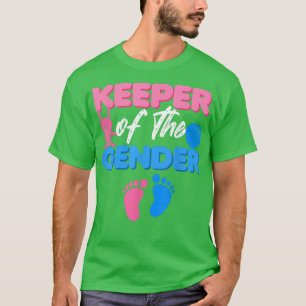 Mededelingenhouder van gender onthullen ideeënbank t-shirt
