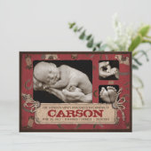 Mededelingskaart Cowboy Baby 2 Aankondiging (Staand voorkant)