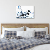 Mededinging Afbeelding Catamaran Canvas Afdruk (Insitu (Slaapkamer))