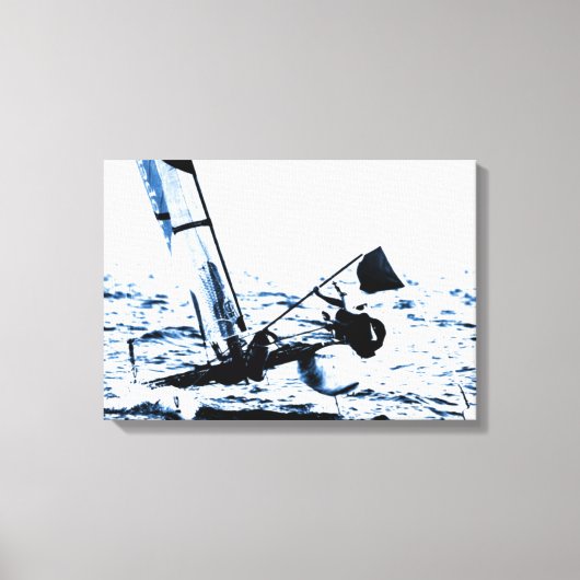 Mededinging Afbeelding Catamaran Canvas Afdruk (Voorkant)