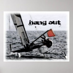 Mededinging Afbeelding Catamaran Poster