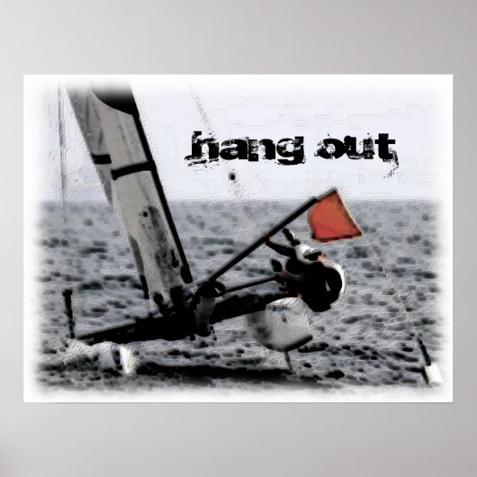 Mededinging Afbeelding Catamaran Poster (Voorkant)