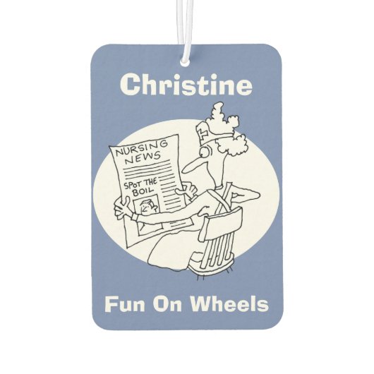 Mededinging van de zuster Spot de Boil Luchtverfrisser (Achterkant)