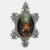 Mededogend sneeuwvlok ingelijst Ornament (Links)