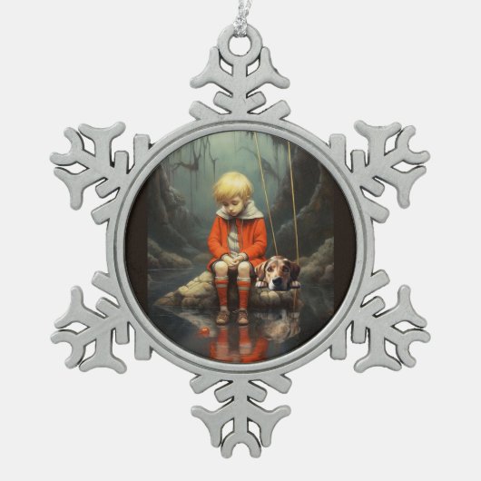 Mededogend sneeuwvlok ingelijst Ornament (Voorkant)